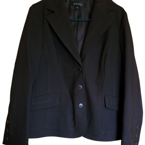 Kasper Gorgeous Chocolate Brown 3 Button Blazer/Jacket, Size 14